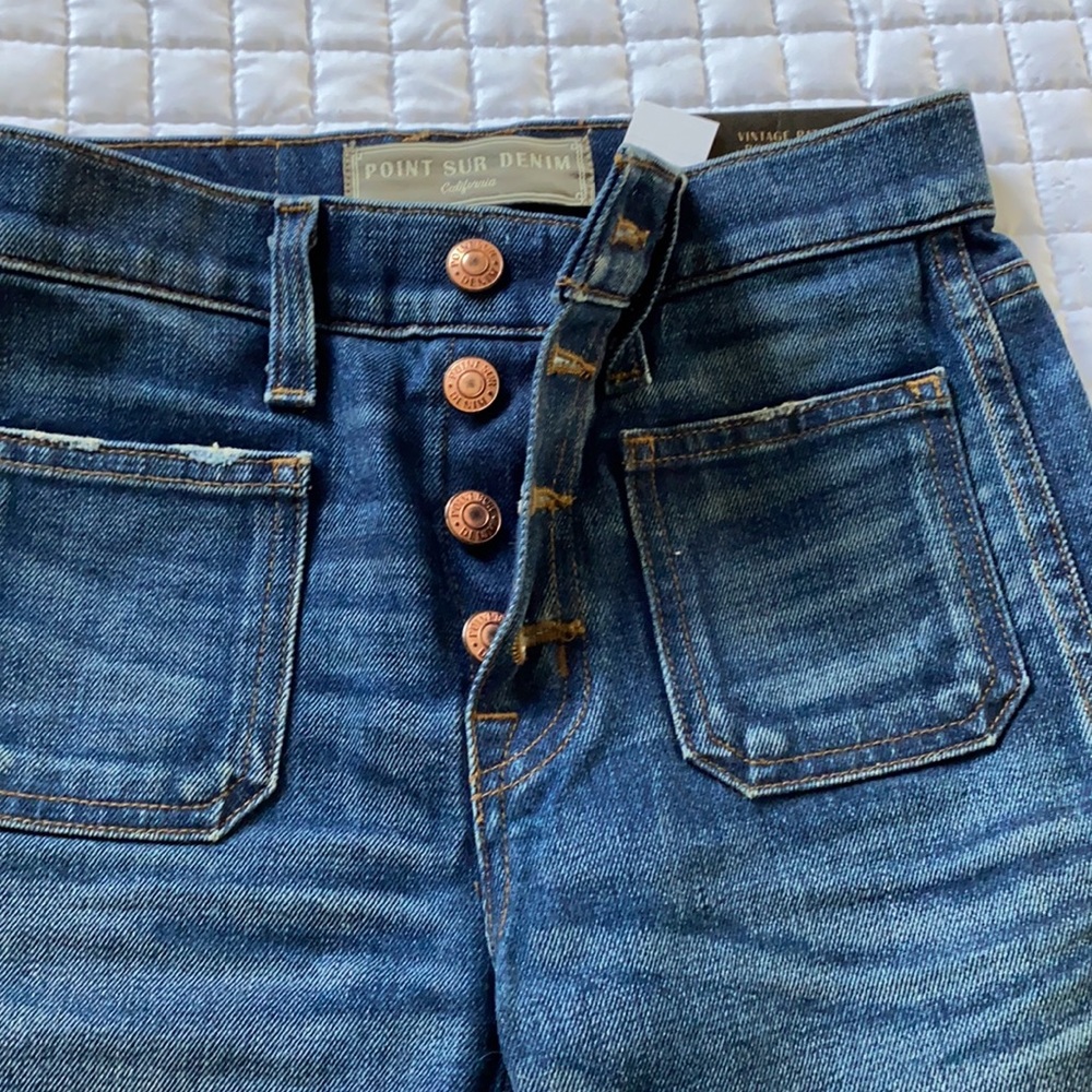 JCREW vintage patch pocket jeans size 23. BNWT.